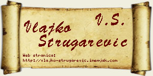 Vlajko Strugarević vizit kartica